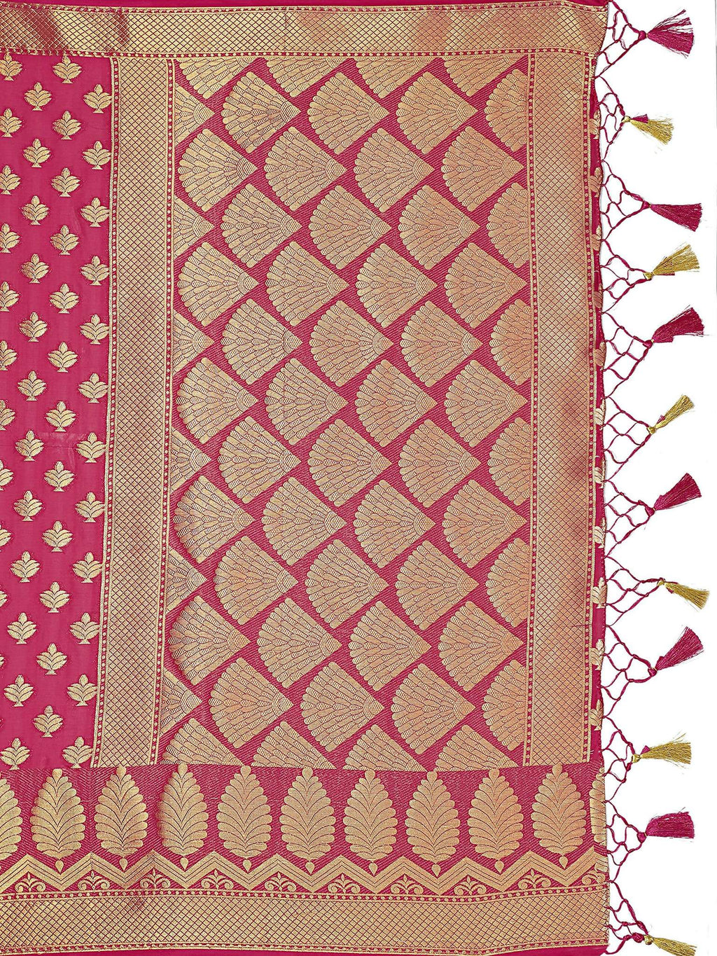 Mimosa Women's Mysore Silk Pink Saree