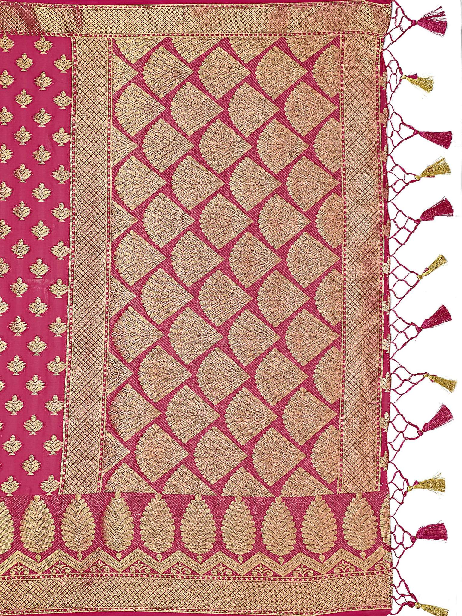 Mimosa Women's Mysore Silk Pink Saree