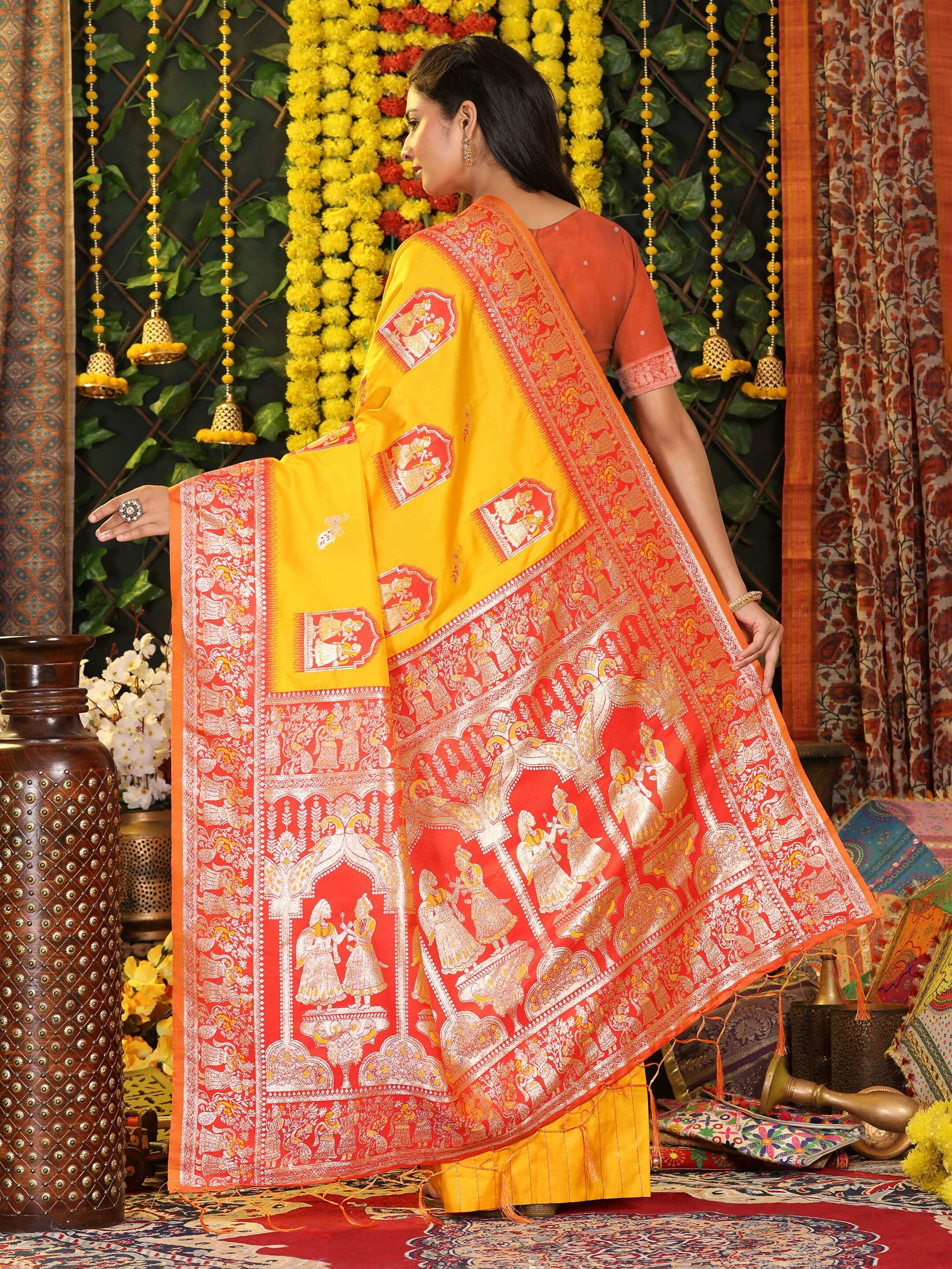Shree Shyam Fashion Silk Yellow Saree