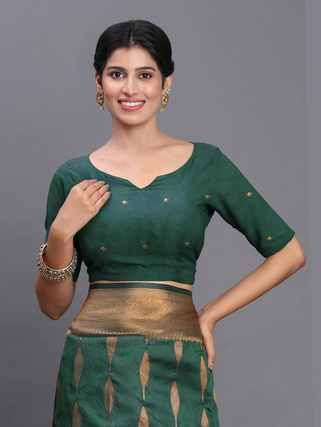 Shree Shyam Fashion Silk Dark Green Saree