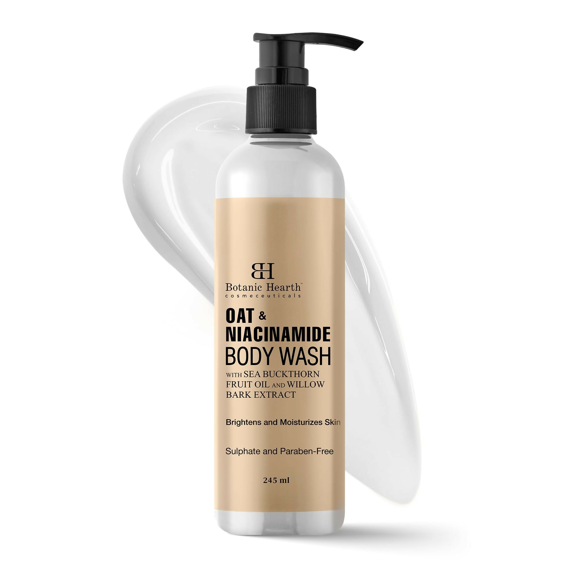 Botanic Hearth Oat & Niacinamide Body Wash Moisturizing & Skin Whitening