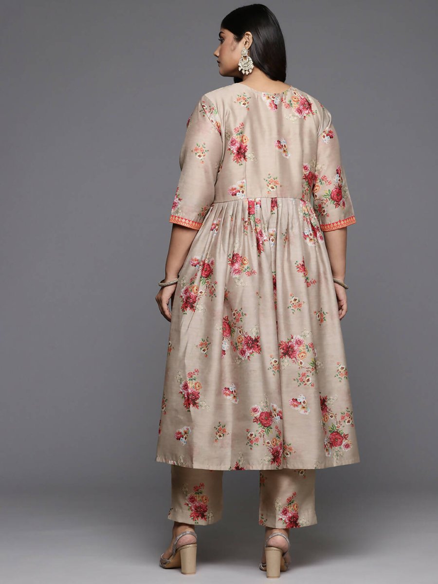 Ahalyaa Women's Traditional wear Kurta Set - Tan