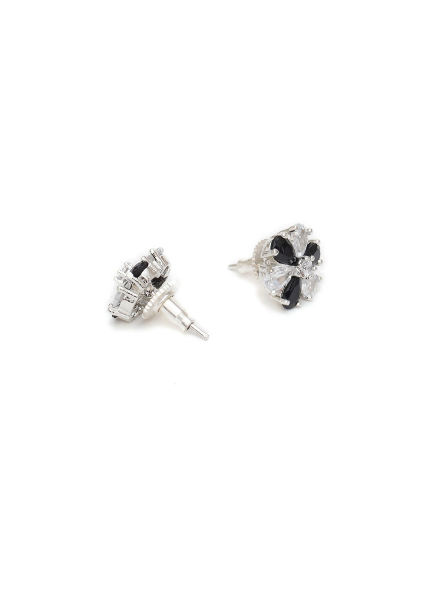 stone stud (Black and white) - Ruby Raang