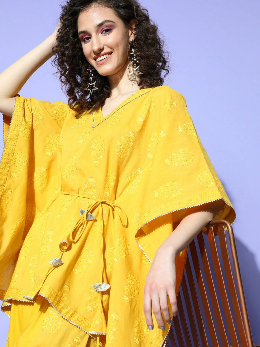 Ahalyaa Women's Traditional Wea Co-ods - Mustard