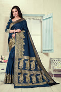 Vedant Vastram Litchi Silk Designer Banarasi Saree - Morpich