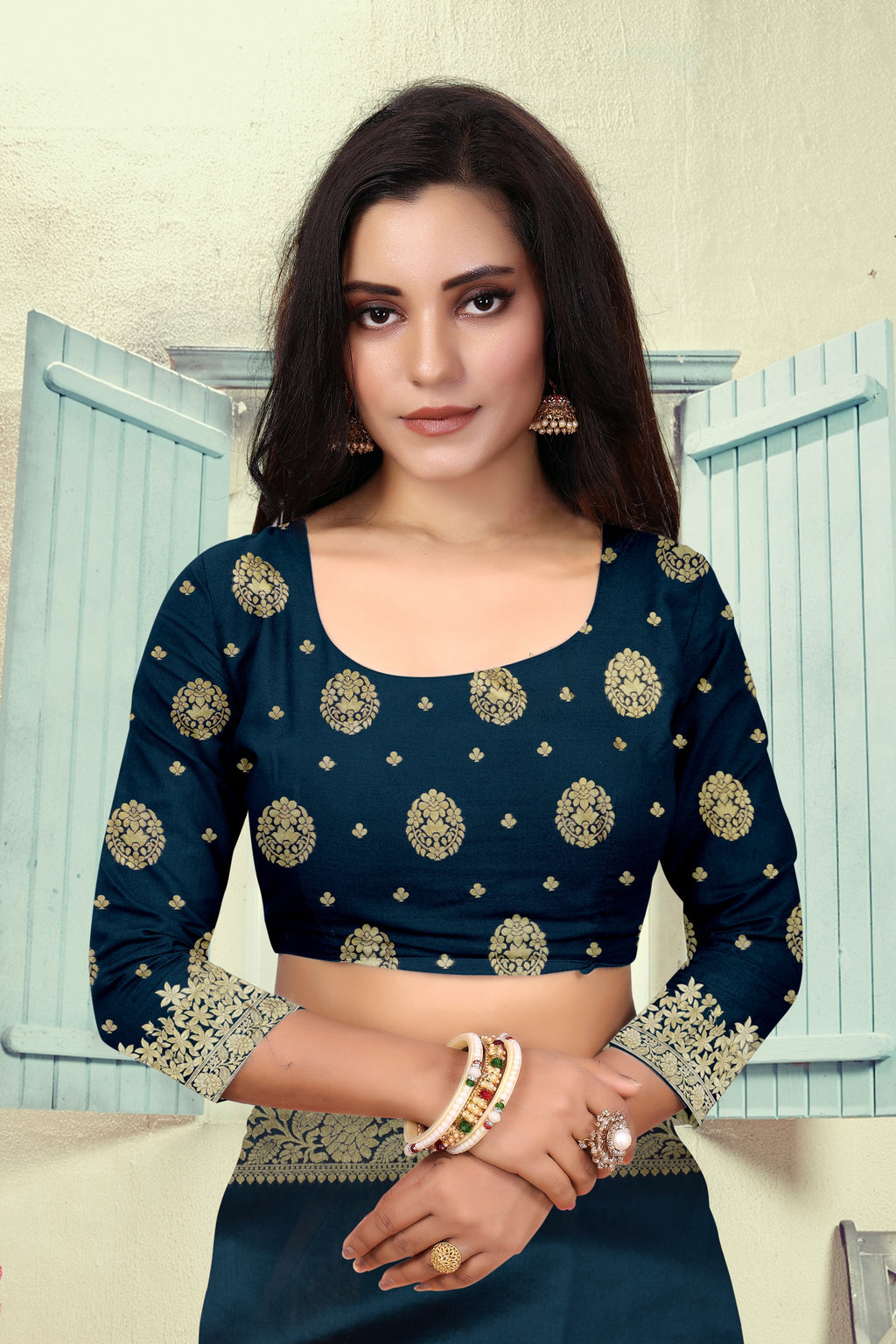 Vedant Vastram Litchi Silk Designer Banarasi Saree - Morpich