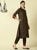 Myshka Women's Multi A-Line Kurta & Trousers