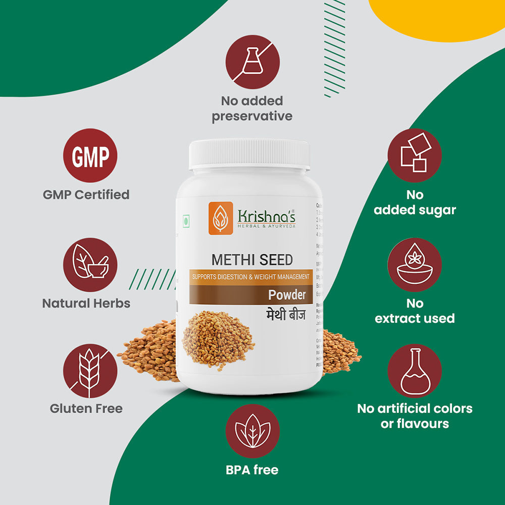 Krishna'S Herbal & Ayurveda Methi Seed Powder