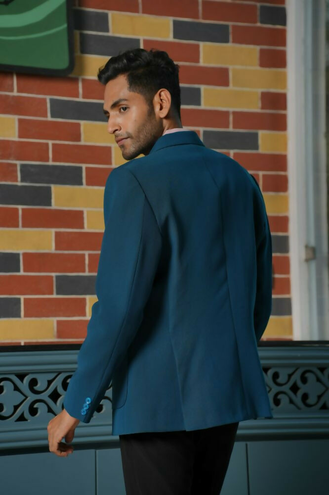 Teal Blue Smart-Casual Co-Ord Set by Hilo Design