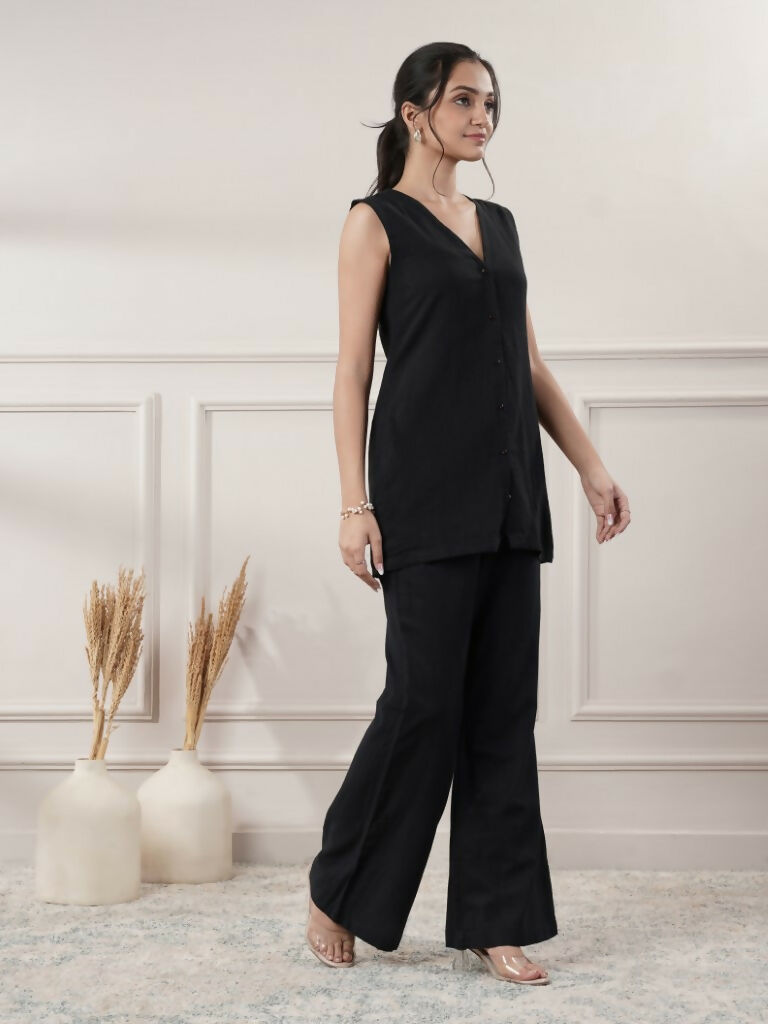 Joban Fashion Women's Black Co-Ord Set