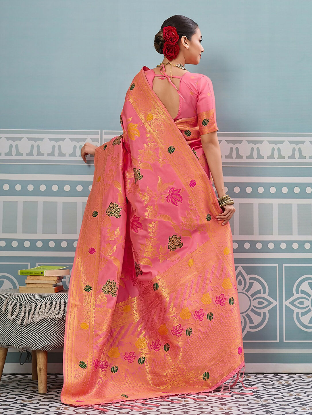 Shree Shyam Fashion Gajari Silk Saree