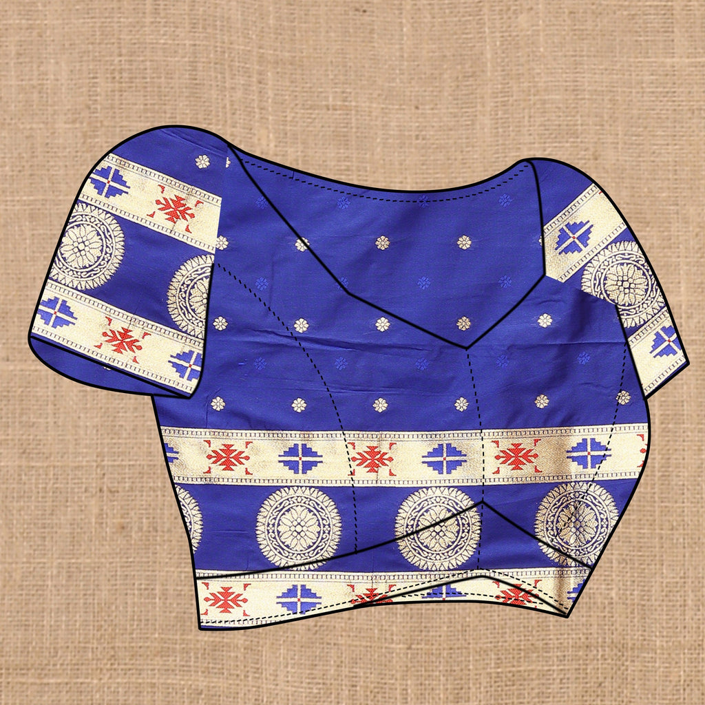 Vedant Vastram Blue Color Paithani Silk Saree - Blue