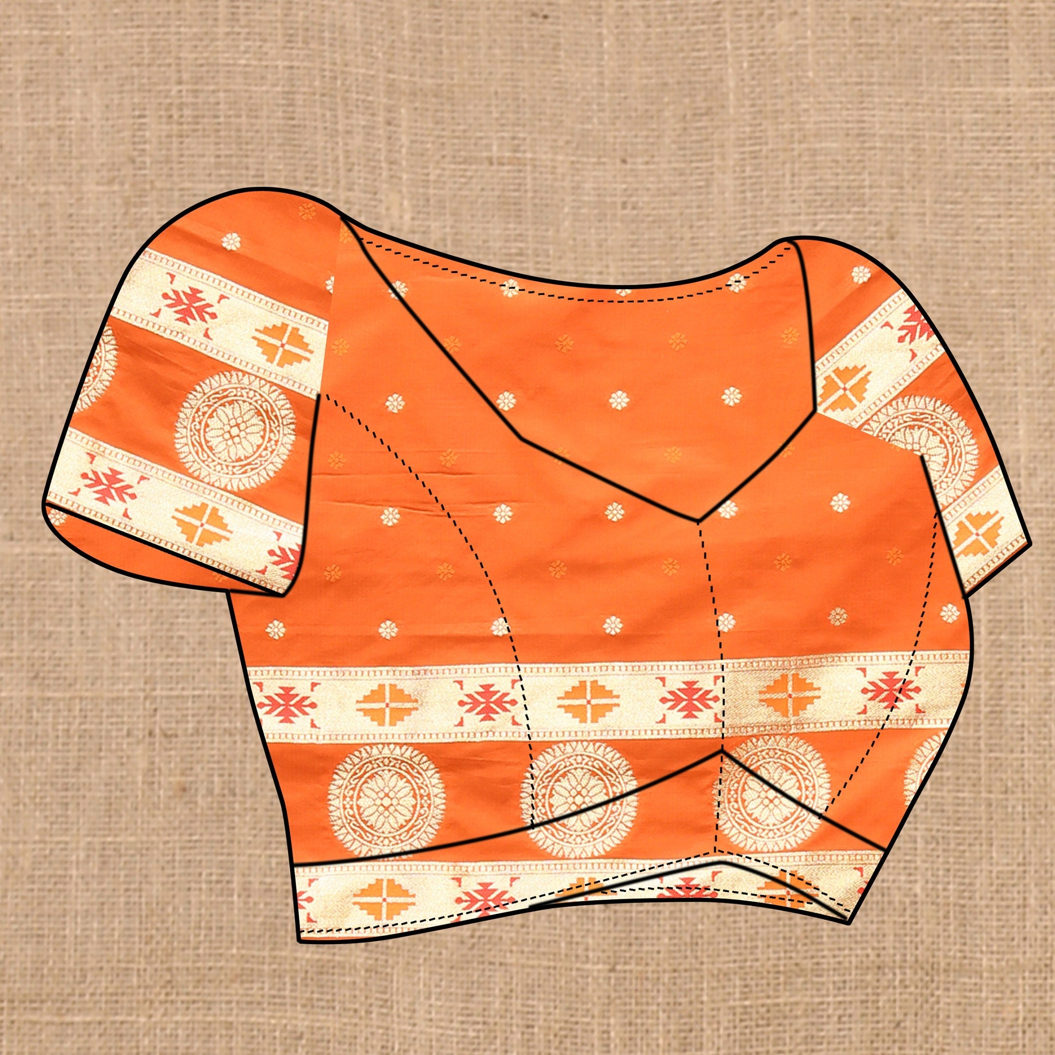 Vedant Vastram Orange Color Paithani Silk Saree - Orange