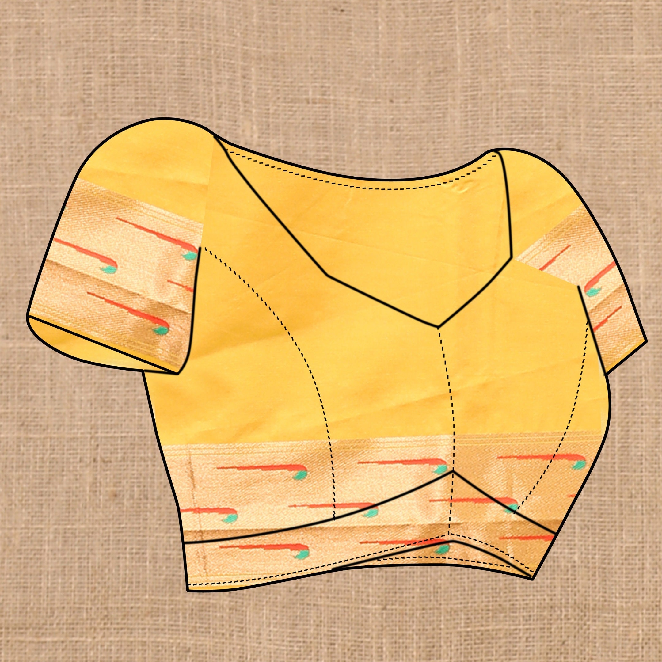Vedant Vastram Yellow Color Paithani Silk Saree - Yellow