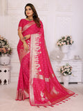 Vedant Vastram Soft Litchi Silk Banarasi Silk Saree - Rani