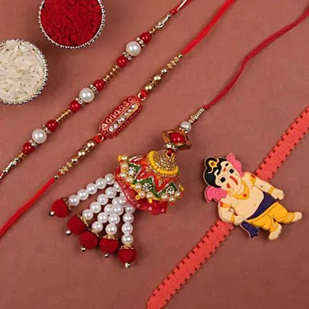 Family Rakhi Set With Five Star Chocolates