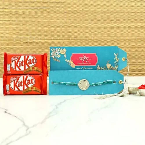 Ironman Metal Rakhi & Nestle KitKat Chocolates