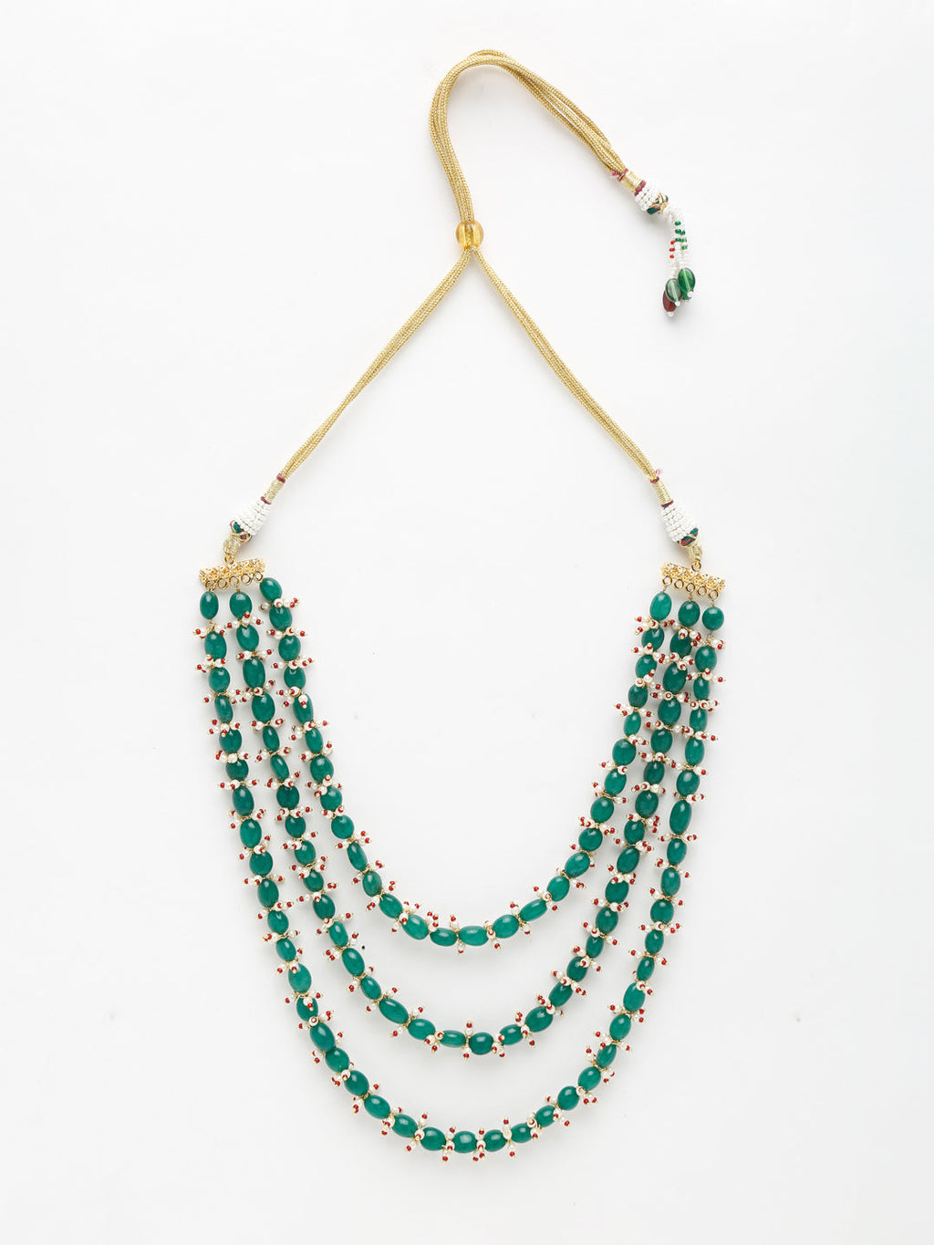 Long Stone Layered Neckpiece - Ruby Raang