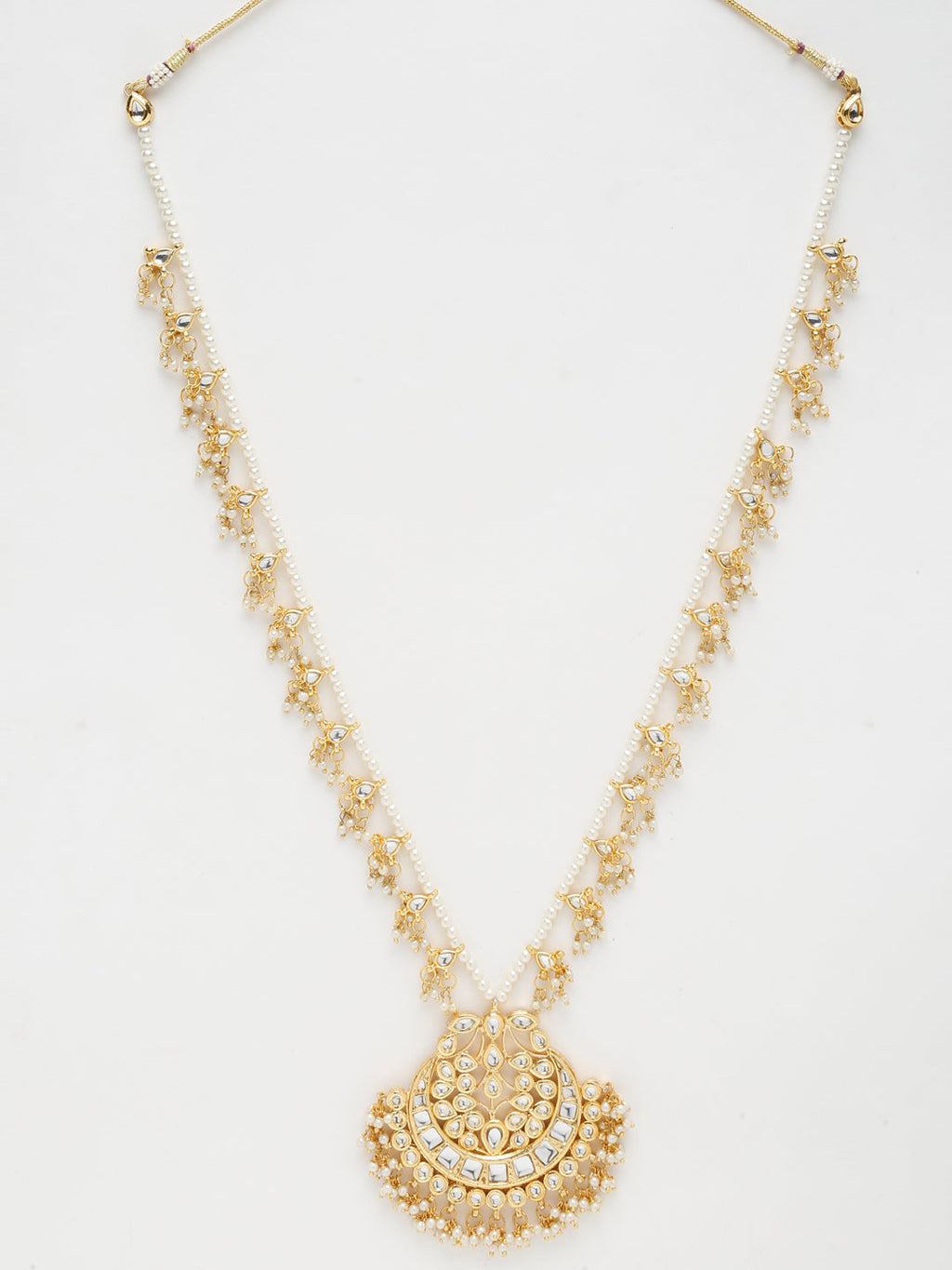 Gold-Polished Kundan Choker - Ruby Raang