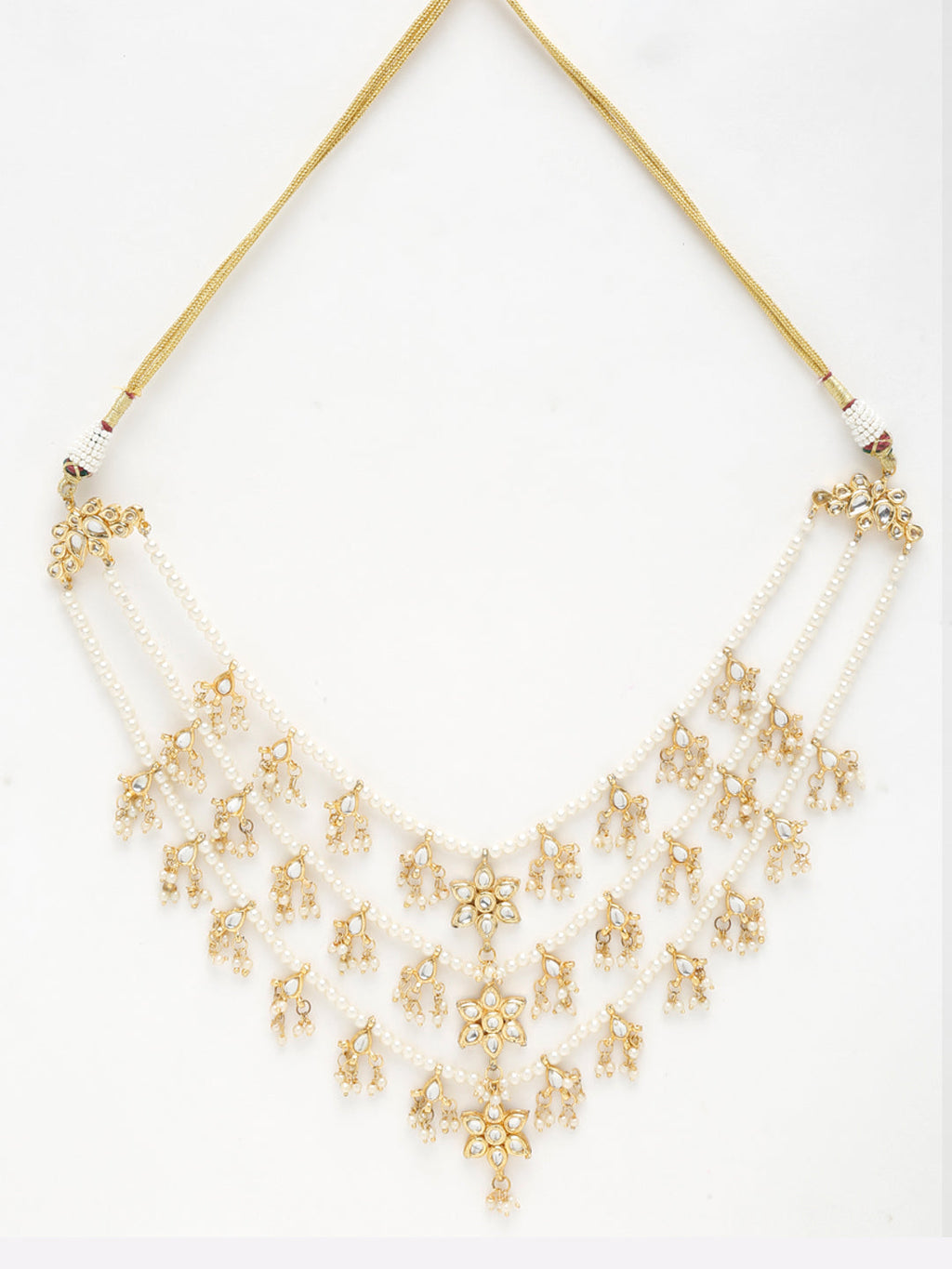 Kundan Neckpiece - Ruby Raang