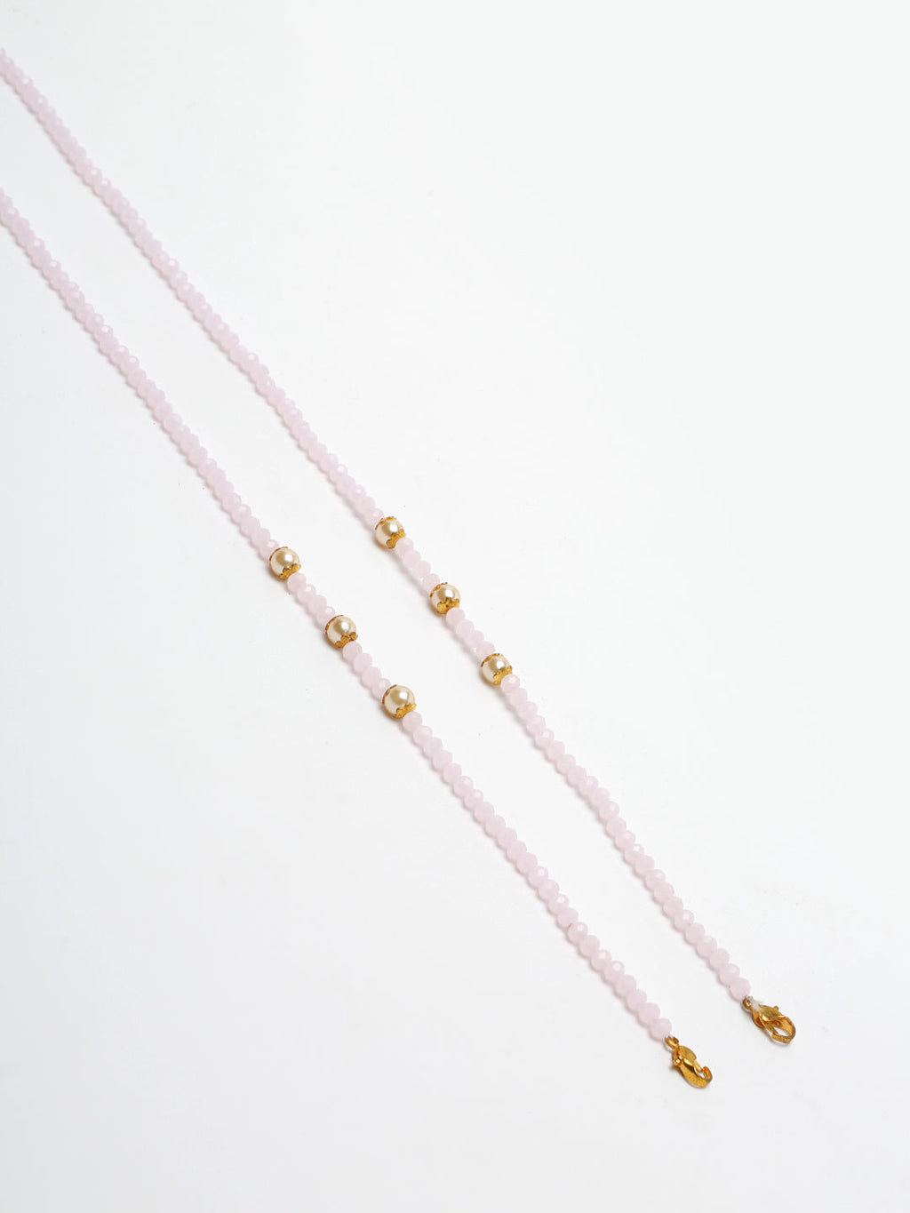 Stone And Gold-Polished Mask Chain - Ruby Raang