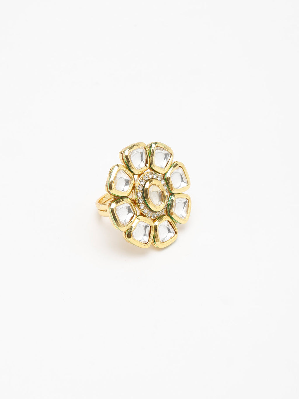 Kundan Ring - Ruby Raang