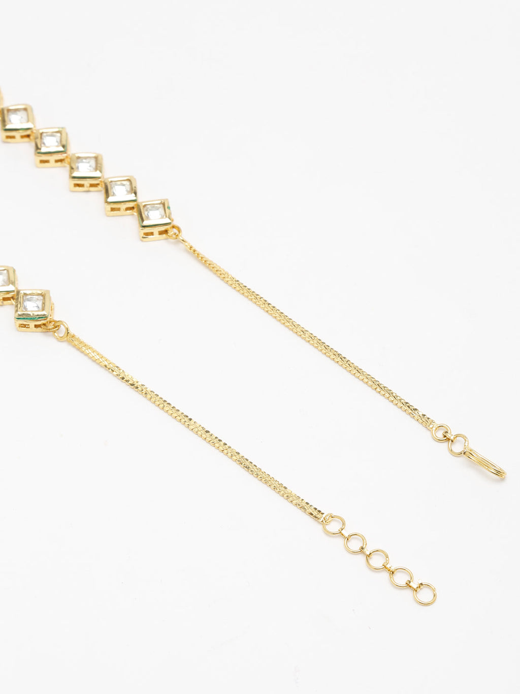 Gold-Polished Kundan Choker - Ruby Raang