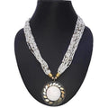 MS Fashion India Latest Design White Color Necklace For Women
