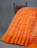 Shades of Orange with Lehariya Design Semi Chanderi Saree By Gayathri Reddy Designer Studio