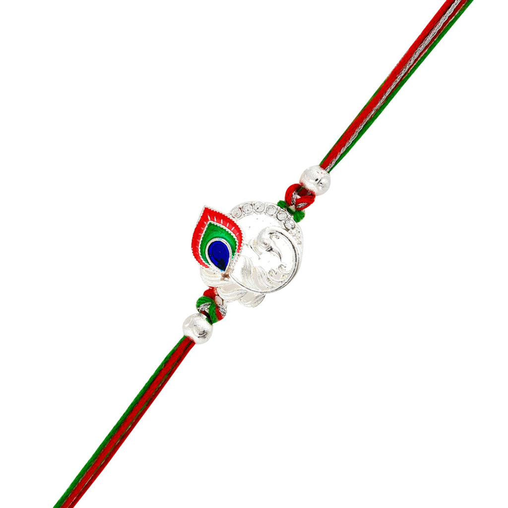 trueBrowns X Voylla Colorful Mor Pankh Thread Rakhi