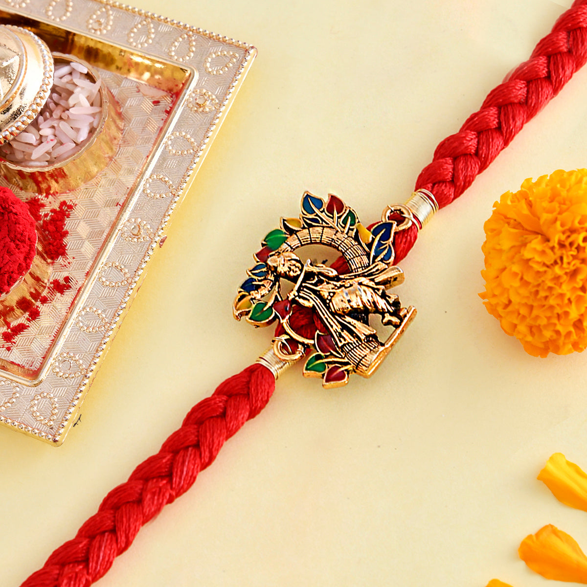 trueBrowns X Voylla Colorful Radha Krishna Thread Rakhi