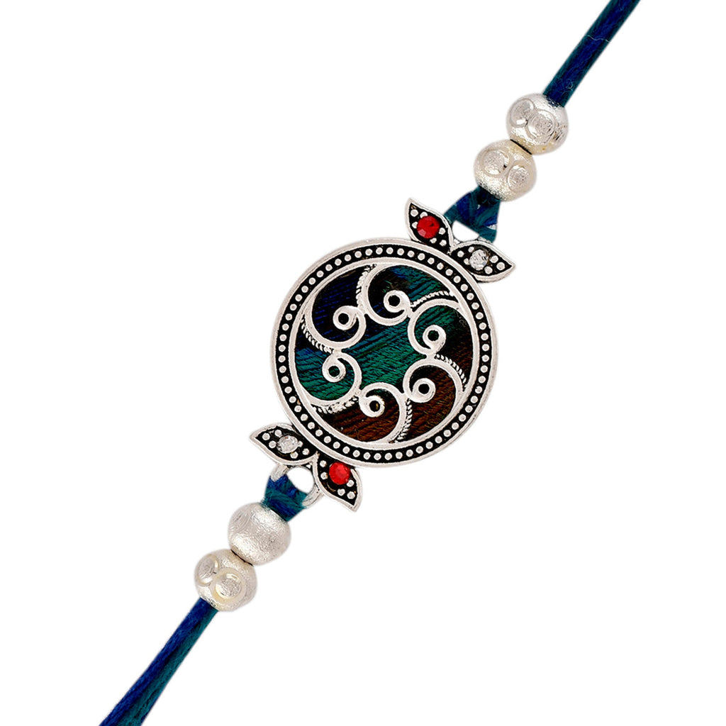 trueBrowns X Voylla Beaded Mandala Inspired Thread Rakhi