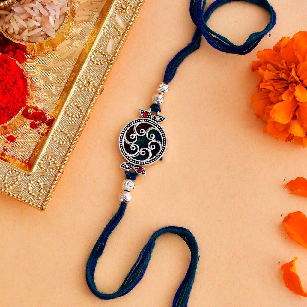 trueBrowns X Voylla Beaded Mandala Inspired Thread Rakhi