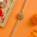 trueBrowns X Voylla Traditional Shree Inscription Zirconia Studded Rakhi