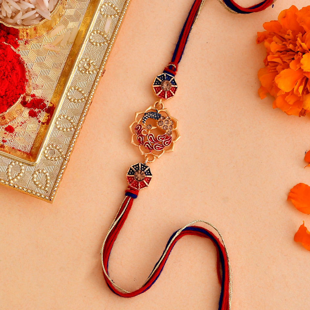 trueBrowns X Voylla Cutwork Studded High Polish Thread Rakhi