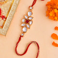 trueBrowns X Voylla Ethnic Kundan Polki Thread Rakhi