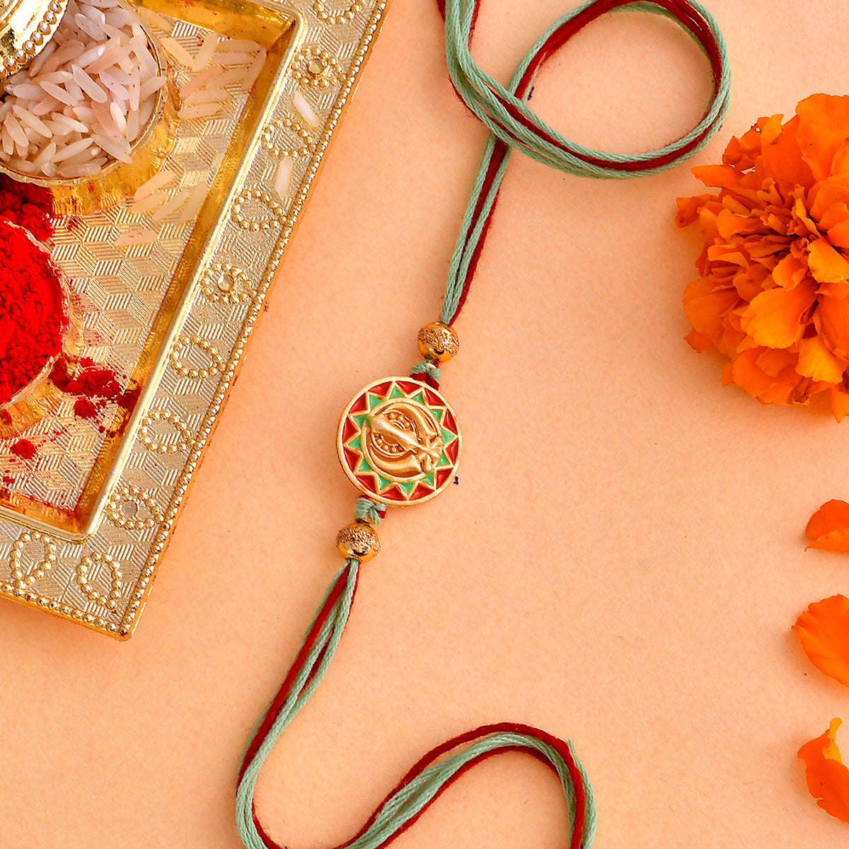trueBrowns X Voylla Ethnic Colorful Enamel Thread Rakhi
