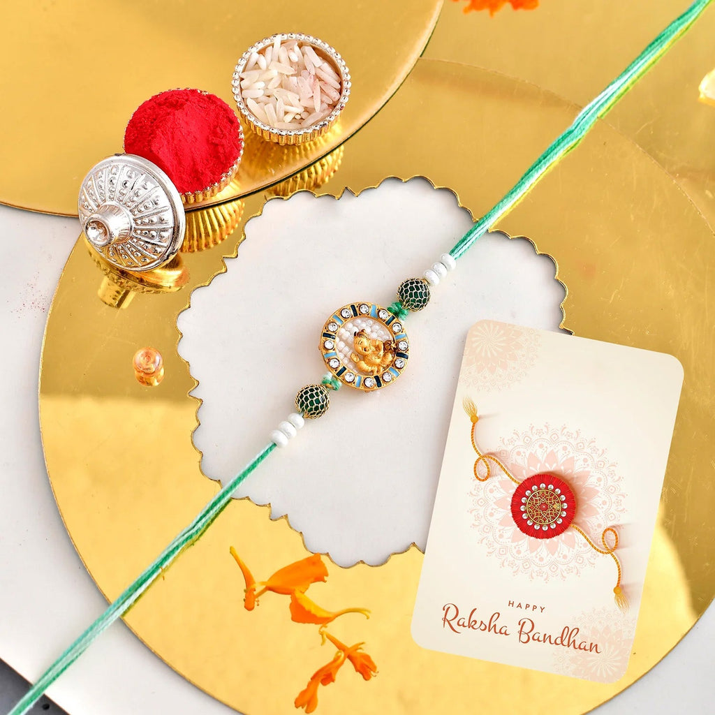 trueBrowns X Voylla Lord Ganesh Kids Thread Rakhi