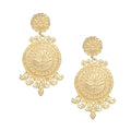 Joban Fashion Women Matte Gold Brass Earrings
