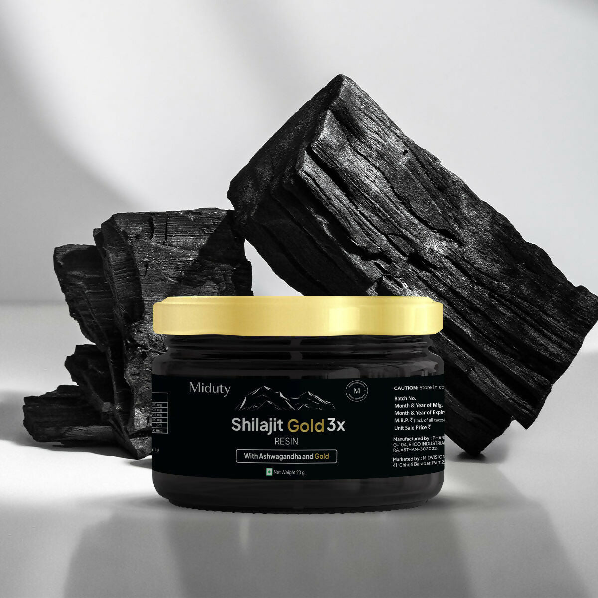 Miduty by Palak Notes SJ Gold 3X Resin with Ashwagandha and Gold