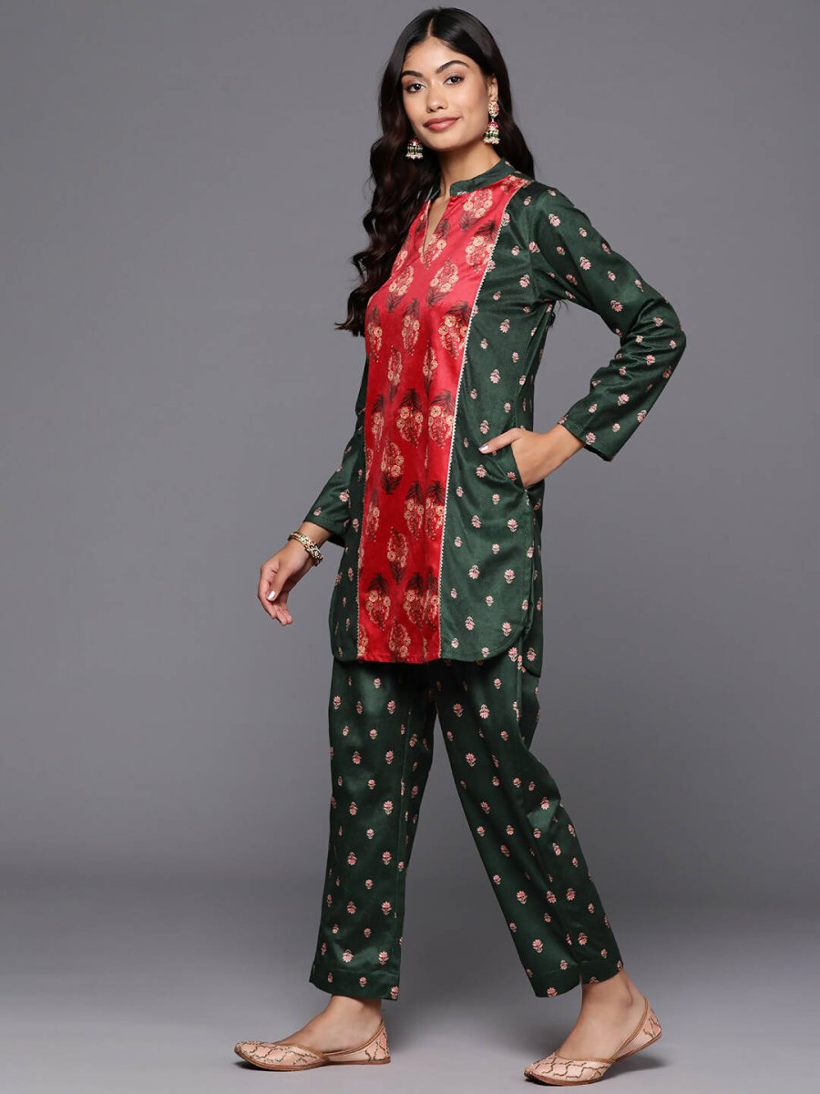 Ahalyaa Women's Traditional Wear Co-ods - Green