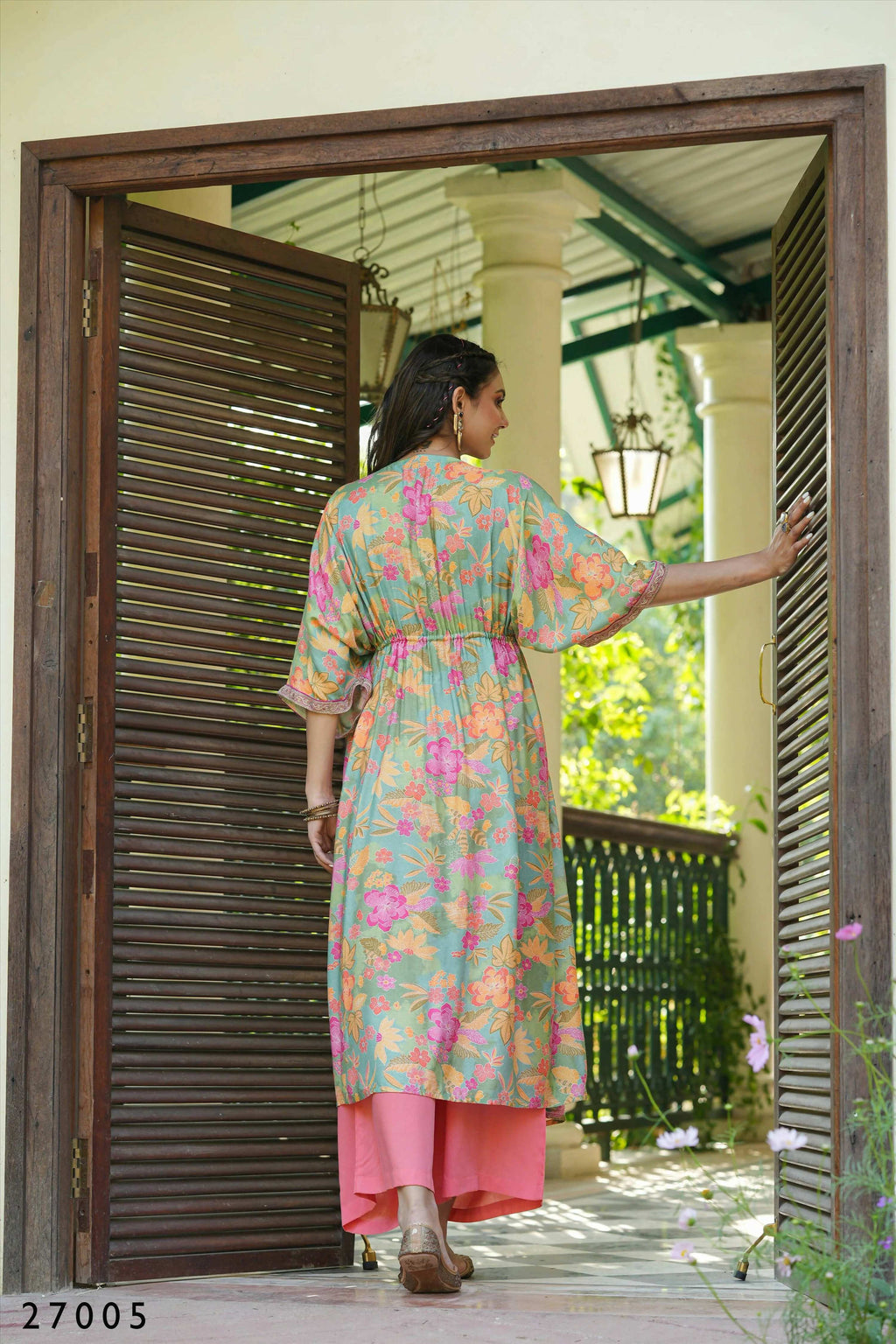 Women's Casual Fashionable Multi Mull Cotton co-ord set - Anya