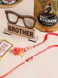 NVR Set of 2 Multicolor Artificial Stones & Beads Bhaiya Bhabhi Rakhi Combo