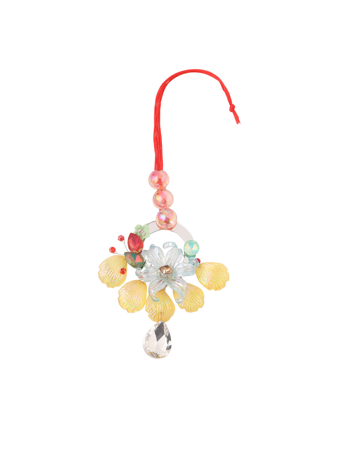 NVR Multicolor Artificial Stones & Beads Set of 2 Bhaiya Bhabhi Rakhi with Roli Chawal Chandan & Mishri