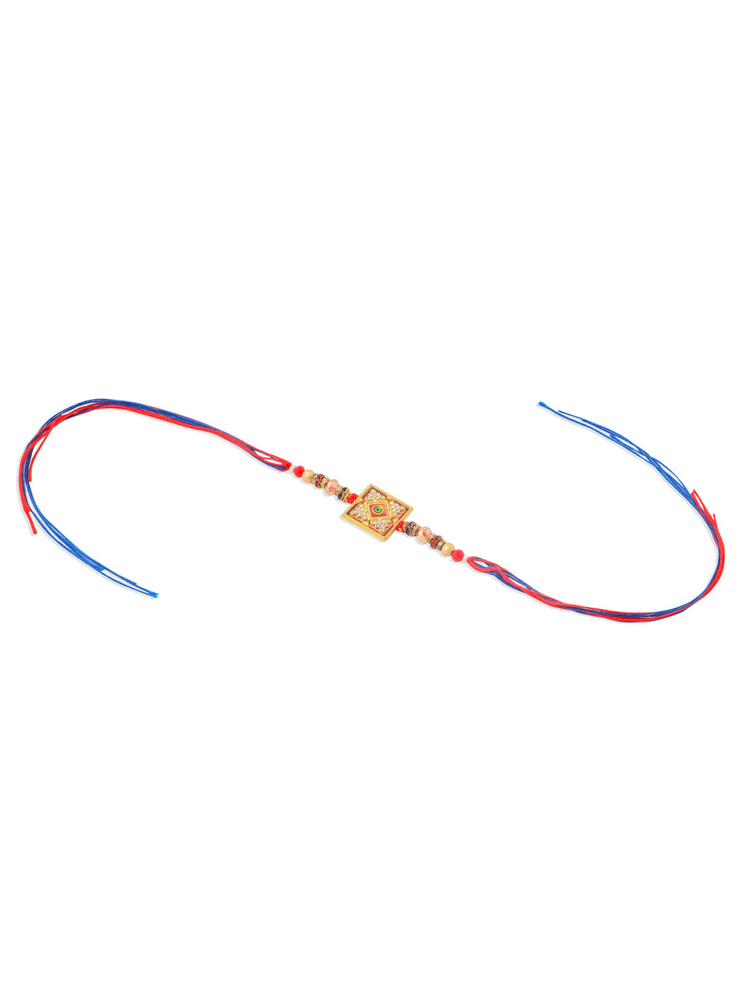 NVR Men Multicolor Artificial Stones Thread Rakhi, Combo for Rakshabandhan
