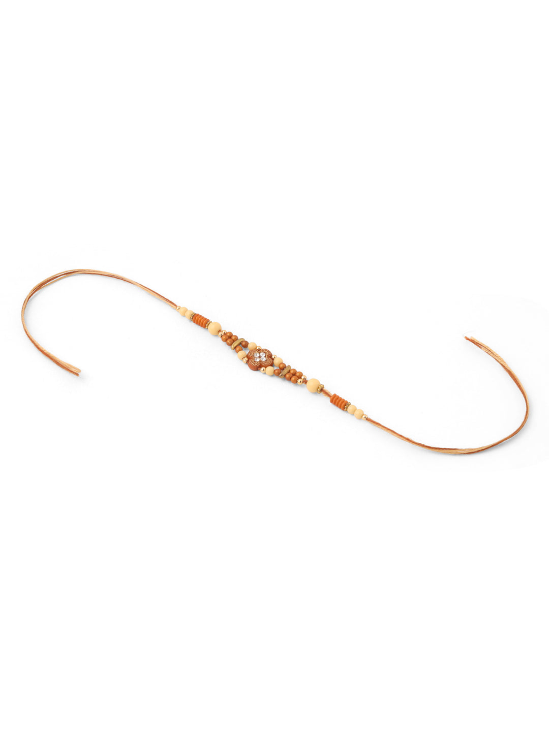 NVR Men Set of 3 Multicolor Artificial Stones and Beads Rakhi Combo