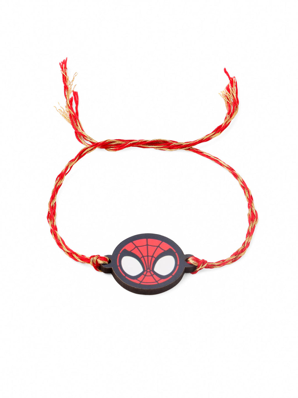 NVR Kids Superhero Red Thread Rakhi with Roli Chawal Chandan & Mishri