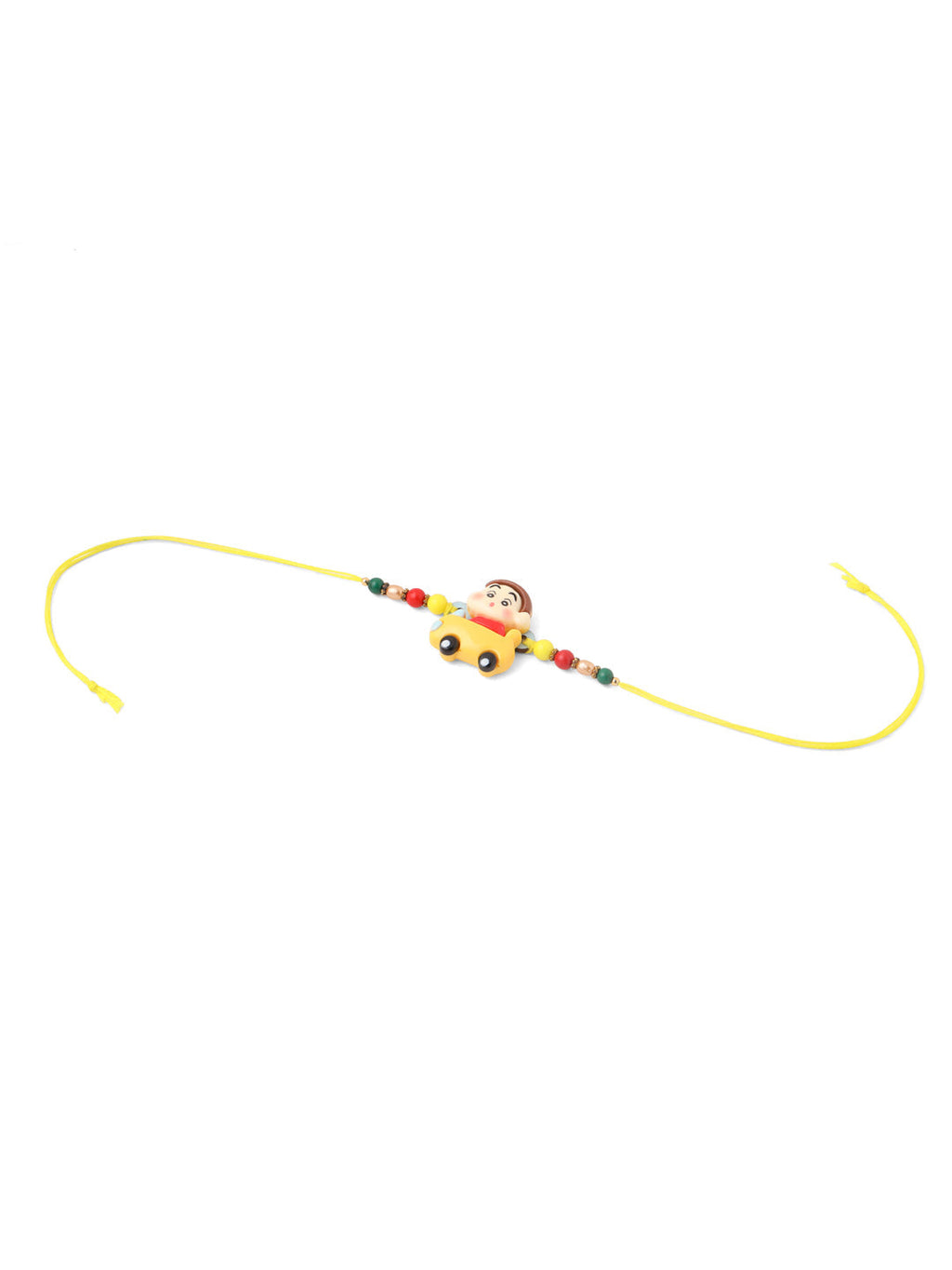 NVR Kids Yellow Cartoon Artificial Beads Rakhi, Combo for Rakshabandhan