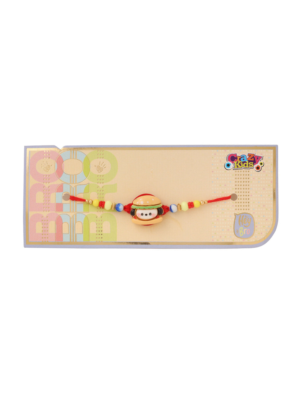 NVR Kids Cartoon Character Multicolor Artificial Beads Rakhi Combo