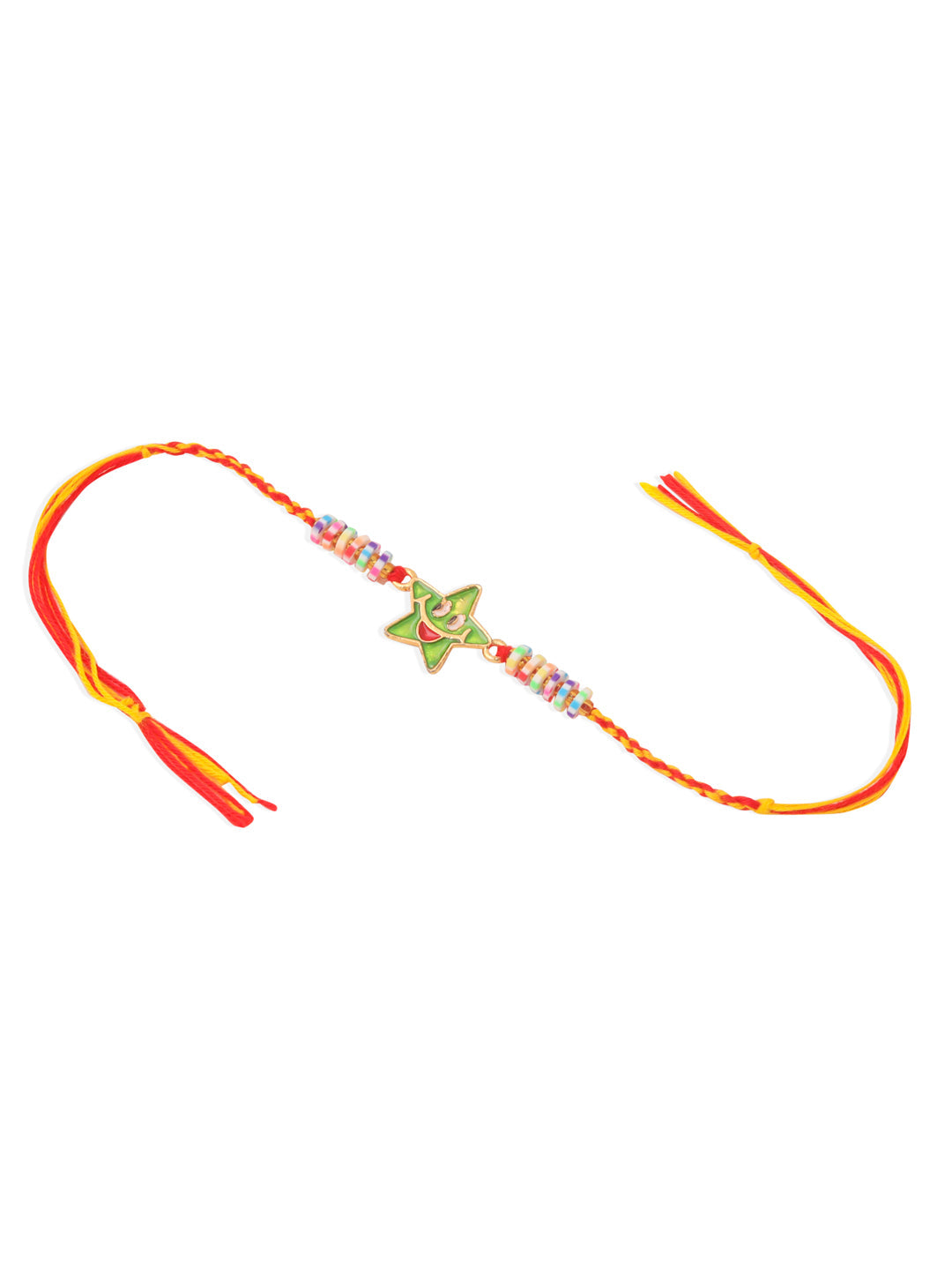 NVR Kids Star Shape Multicolor Thread Rakhi, Combo for Rakshabandhan